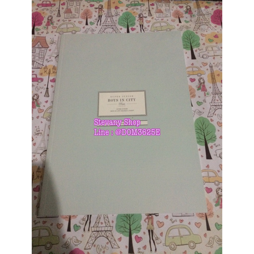 Super Junior - Boys In The City in Paris Postcard Book