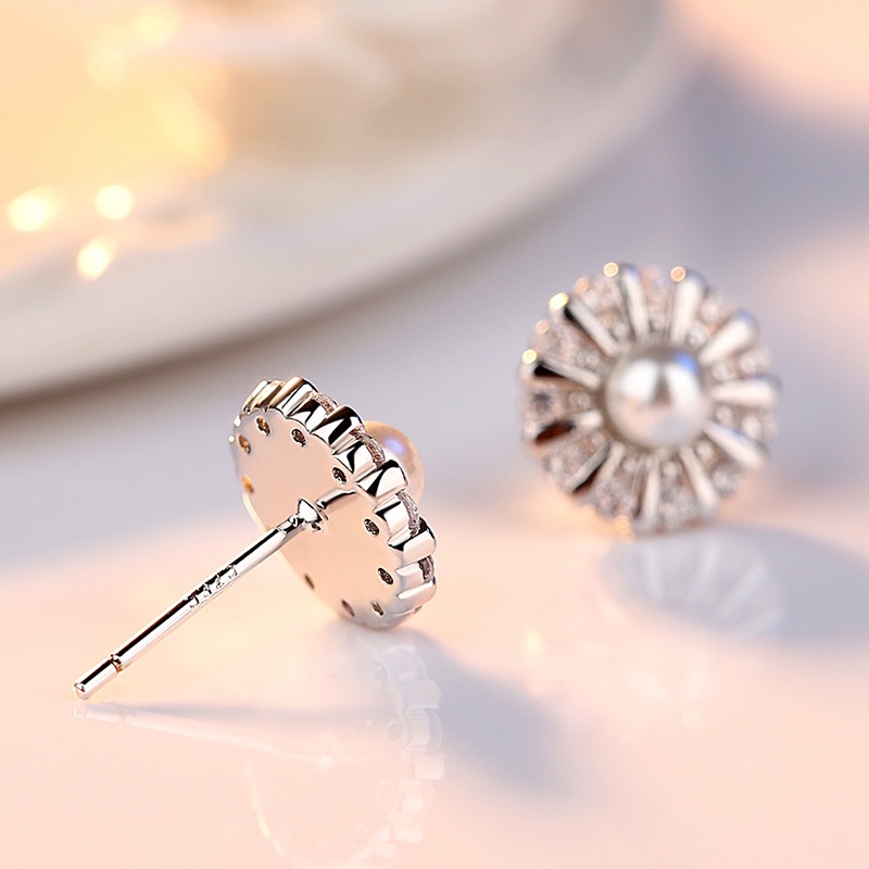 Anting Perak 925 Wanita Bunga Xiang Rigui Perhiasan Fashion/Subang Telinga anting perempuan
