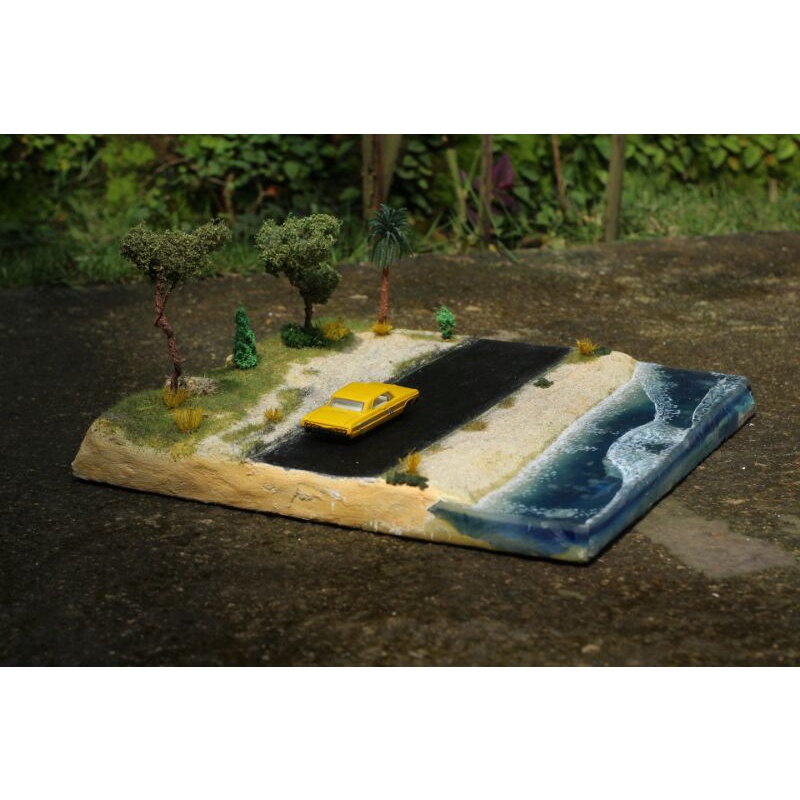 Diorama Diecast Hotwheels Pantai Dan Jalan 2