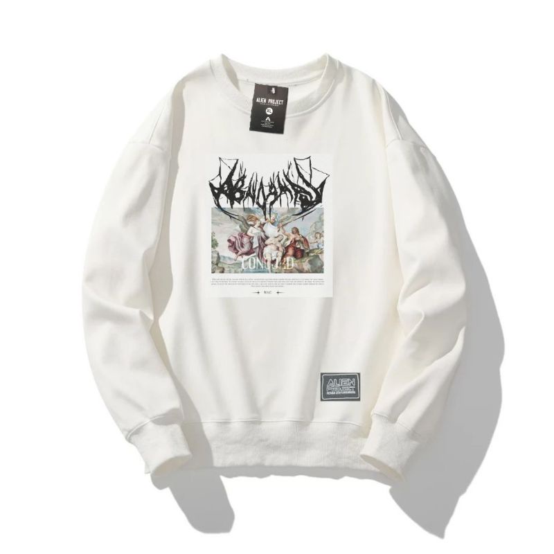 hidden enemy crewneck pria black white series