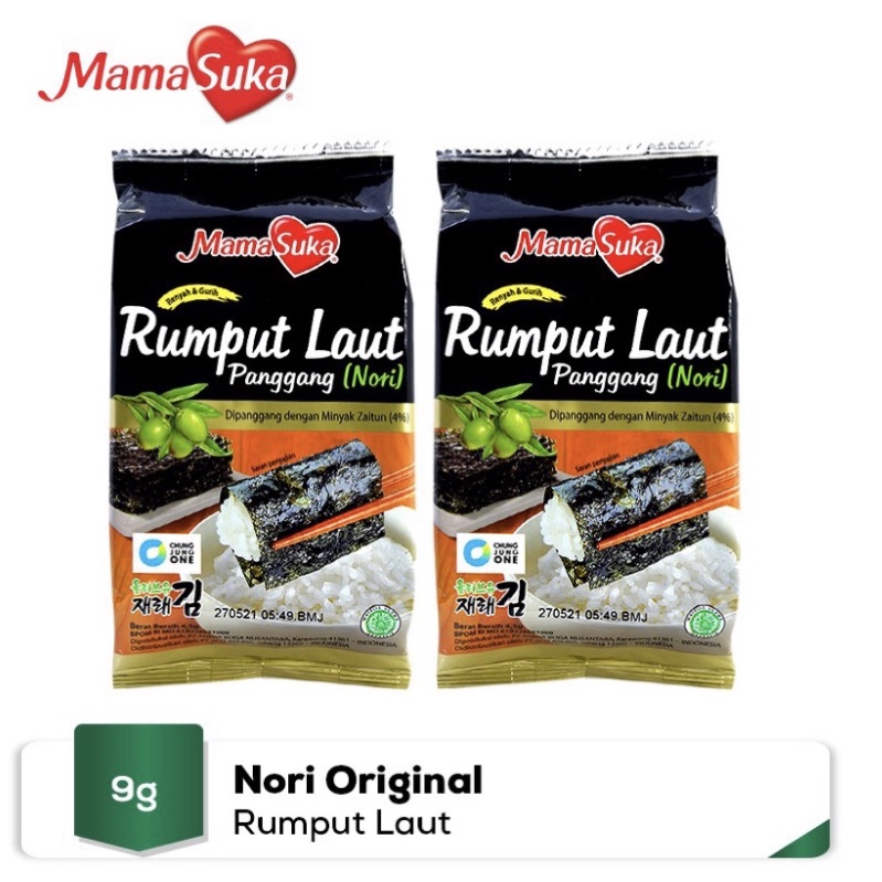 

Mama Suka Rumput Laut Panggang 2X4.5gr