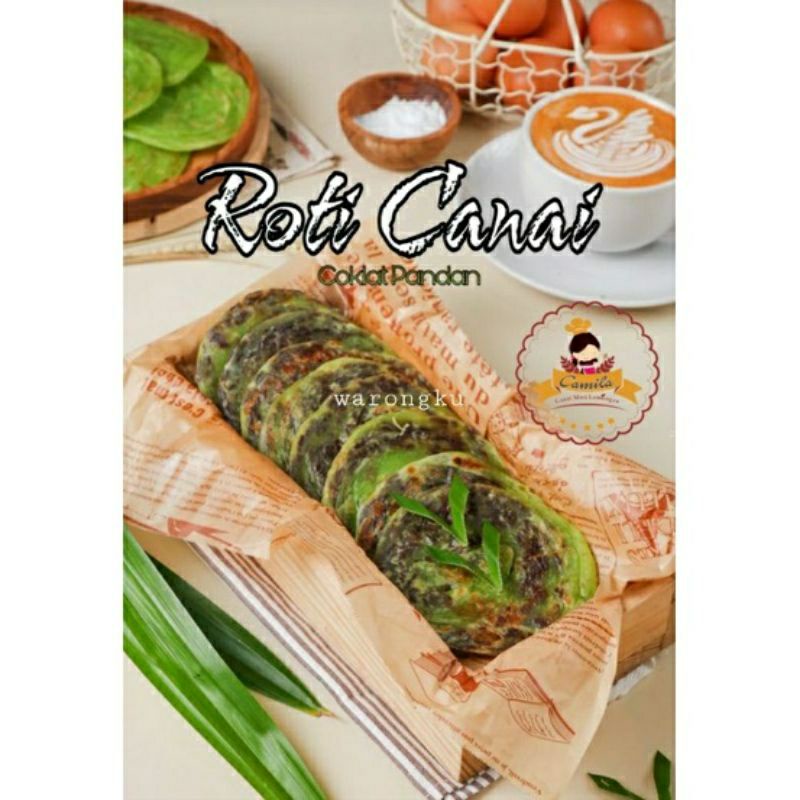 

10PCS ROTI CANAI CANE MARYAM KONDE CAMILA UKURAN SIZE JUMBO VARIAN RASA PANDAN COKLAT COKELAT