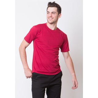  Baju  Polos  Merah Maroon  Cotton  Combed  20s size S XXXL 