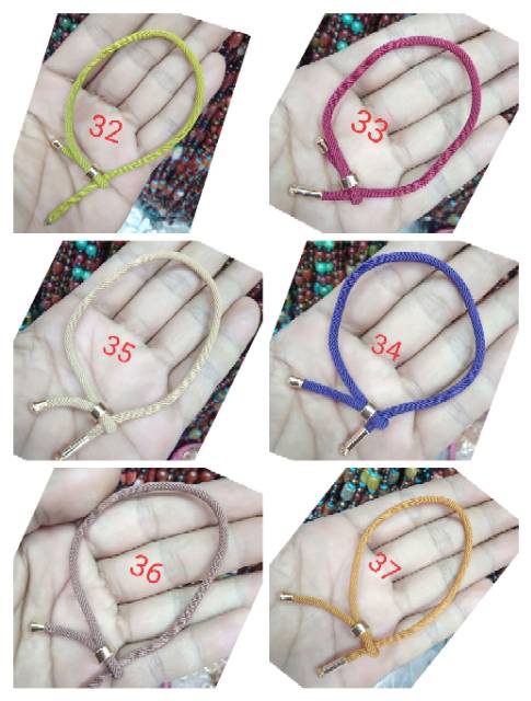 Gelang tali china korea keberuntungan/gelang tali serut