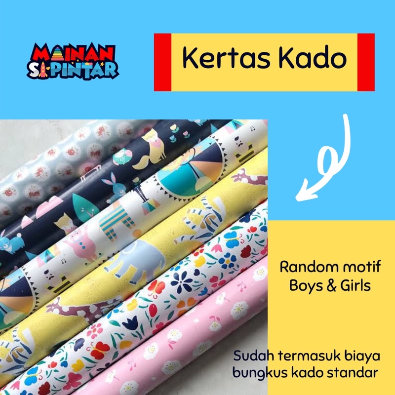 

Gift Packaging - Kotak Kertas Kado Untuk Hadiah Buku Mainan Edukasi Ulang Tahun Anak Balita