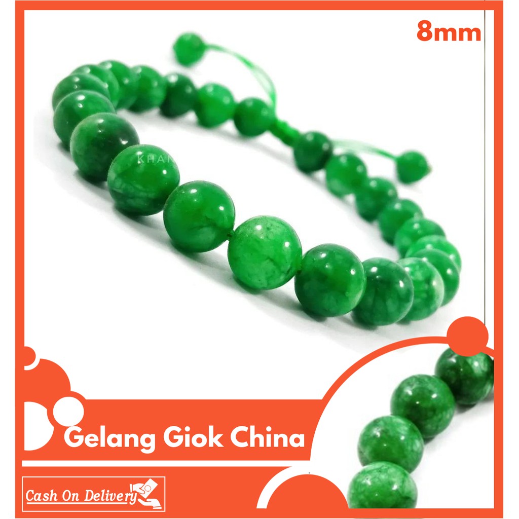 Gelang Batu Natural Giok China