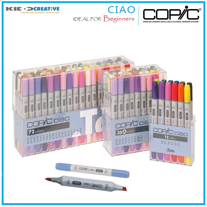 

COPIC CIAO 36 COLOR SET A, B, C, D, E