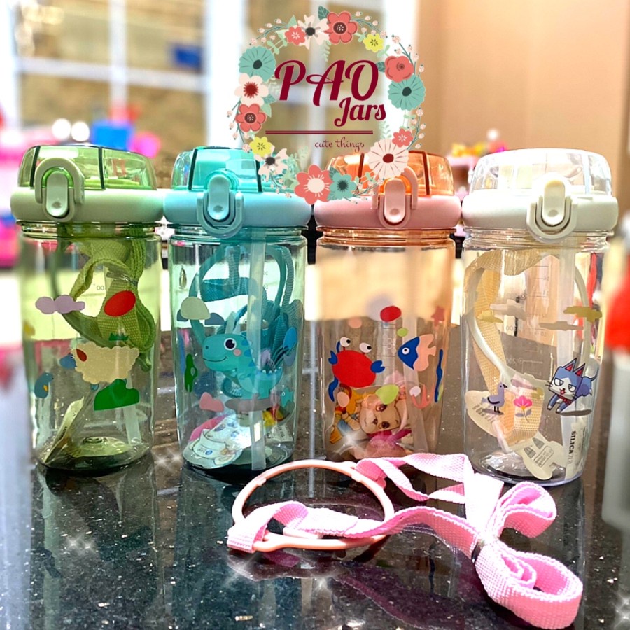 botol minum anak / botol minum karakter / botol minum sedotan