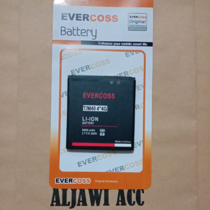 Batre Batere Baterai Battery Evercoss T/M40 4&quot; 4G Original Battery Hp