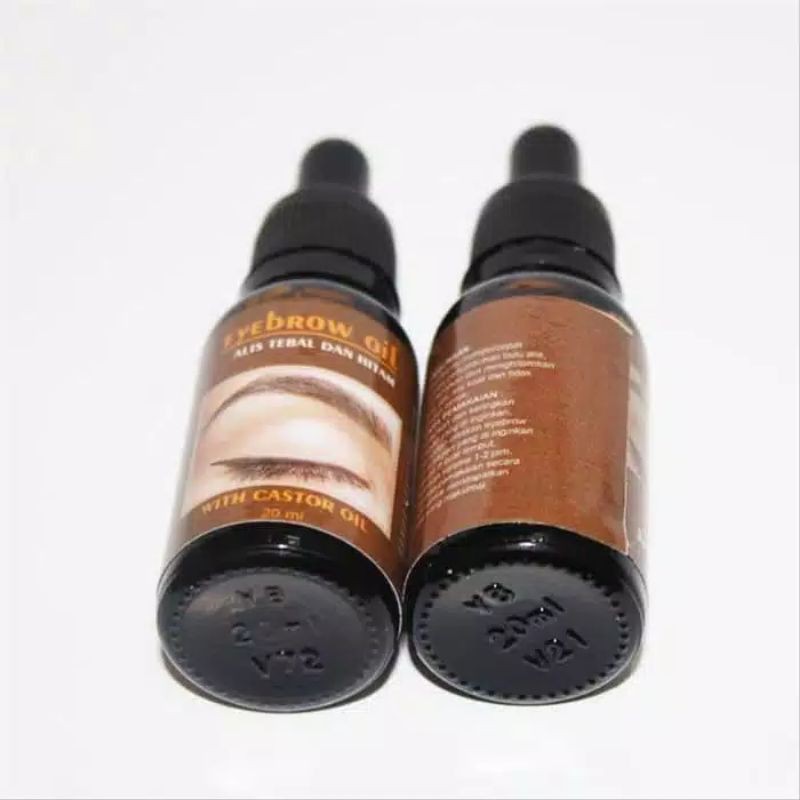 minyak penyubur alis 20ml Eyebrow oil penebal alis serum alis penumbuh bulu mata dan melebatkan alis