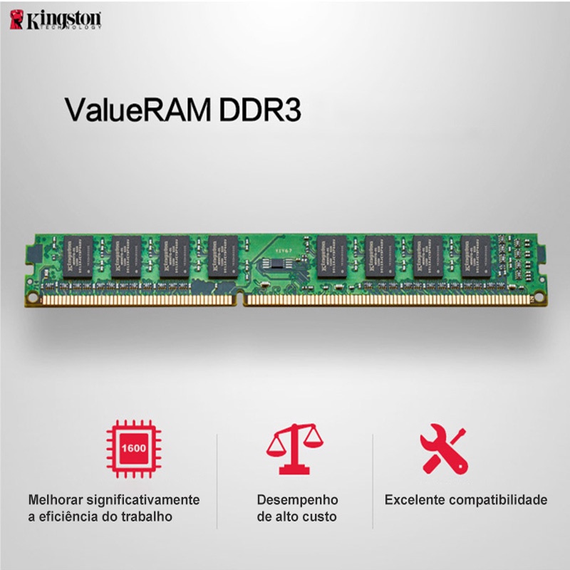 Kingston Memory DDR3 2GB 4GB 8GB 1333 / 1600 / 1866MHz Untuk Desktop