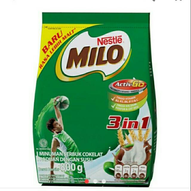 

SUSU MILO 3 IN 1 800gr