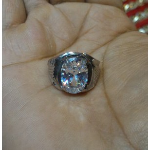 Dijual  Batu Cincin Ring Stainless Aquamarine  Limited