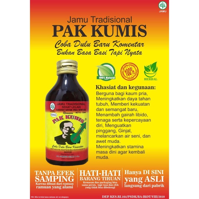 

Jamu Pak Kumis ASLI bukan TIRUAN