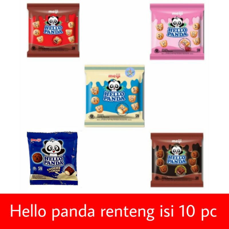 

Hello Panda Kemasan Renceng Isi 10 Sachet @10gr - Biskuit Isian Nikmat