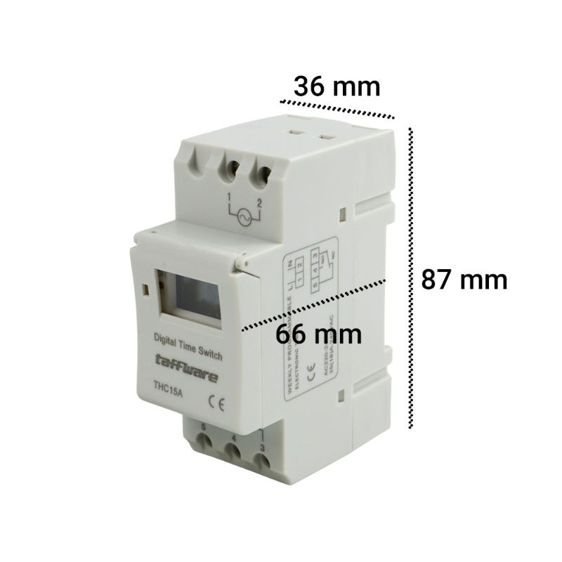 Digital Timer Switch - MCB Otomatis - MCB Power Timer Programmable Time Switch Relay