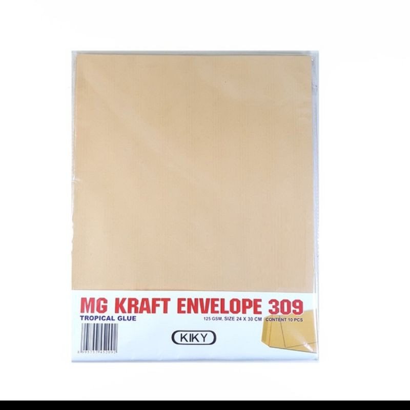 

Amplop Coklat 309 Kiky Polos Lem [1pak=10 lembar]