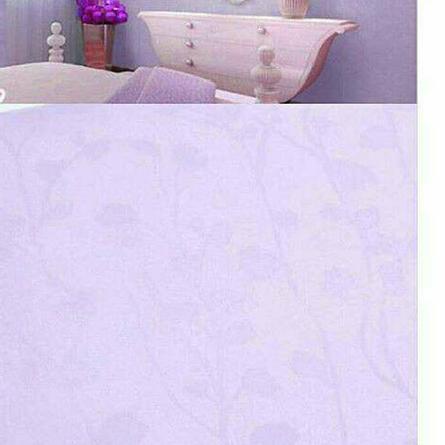 ✹ wallpaper stiker dinding ungu polos berserat bunga - UNGU MUDA ➶