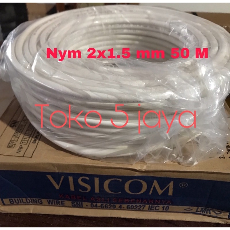 kabel nym 2x1.5mm visicom / kabel visicom / kabel nym 2x1,5 mm / kabel NYM 50 METER