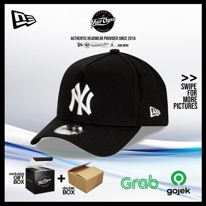 Produk Terbaru [Original] New York Yankees K-Frame Series - Black Topi New Era
