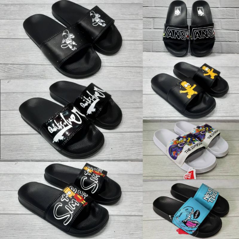 SANDAL KIDS ANAK VANS SLIDE SIZE 31-35