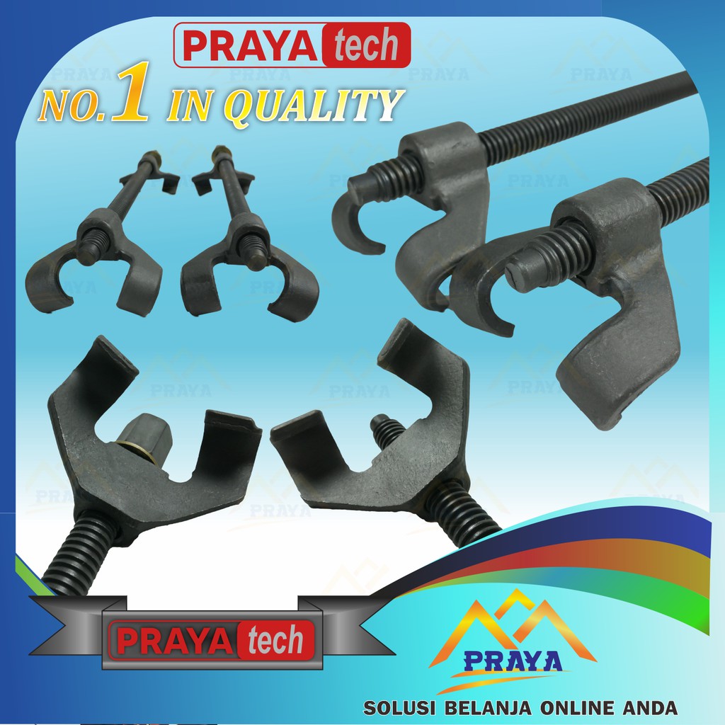 PRAYATECH Treker Per Keong Mobil Spring Compressor Clamp tahan shock shockbreaker per