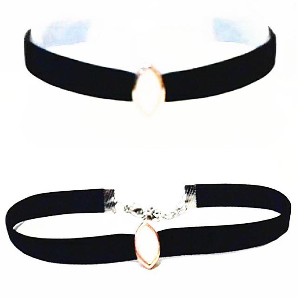 White Leaf Luxury Velvet Choker Necklace | Kalung Handmade Premium Collection