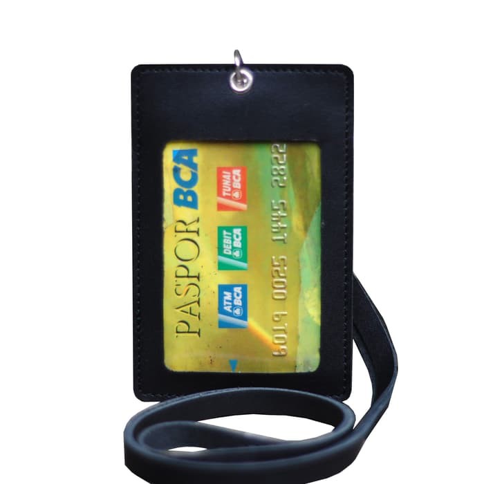 

Murah Id Card Holder Gantungan Kulit Hitam