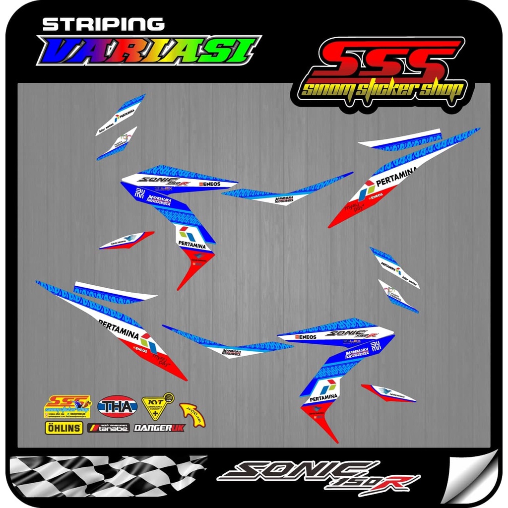 Stiker Striping Variasi Sonic 150R Mandalika