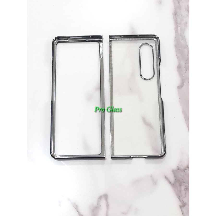 Samsung Z Flip 3 / Fold 3 Premium Clear Chrome Case HardCase Slim