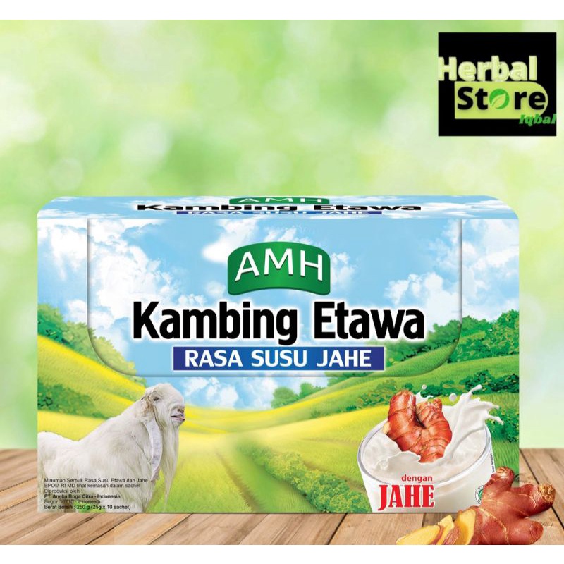 

Susu Kambing Etawa AMH plus jahe merah isi 10 sachet