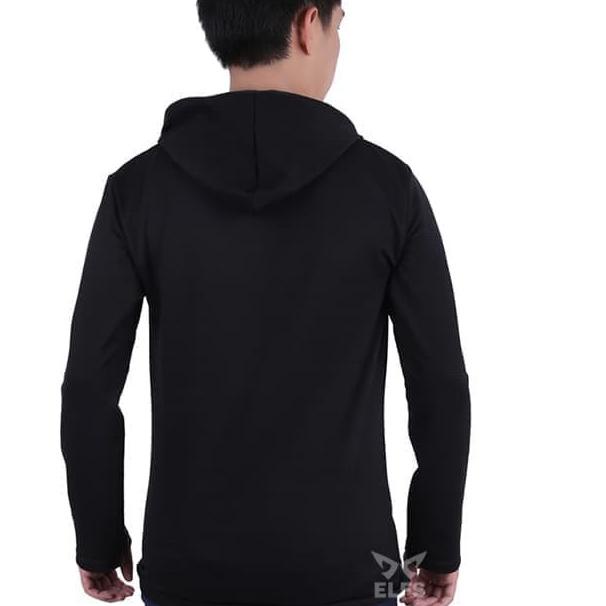 kaos topi HOODIE LENGAN PANJANG / baju polos distro pria