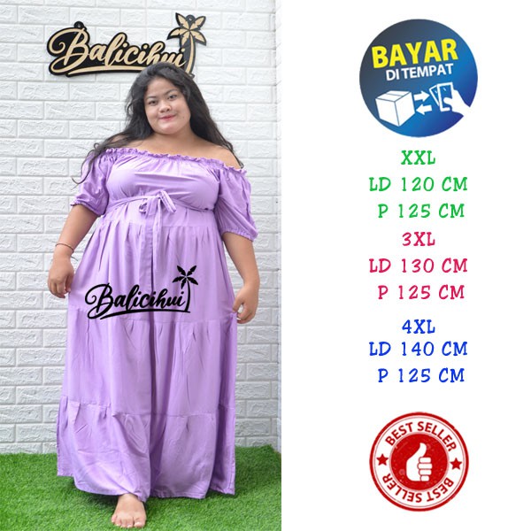 Balicihui Long Dress Jumbo Long Dress Eloise Long Dress Plus size Big Size Long Dress Bali