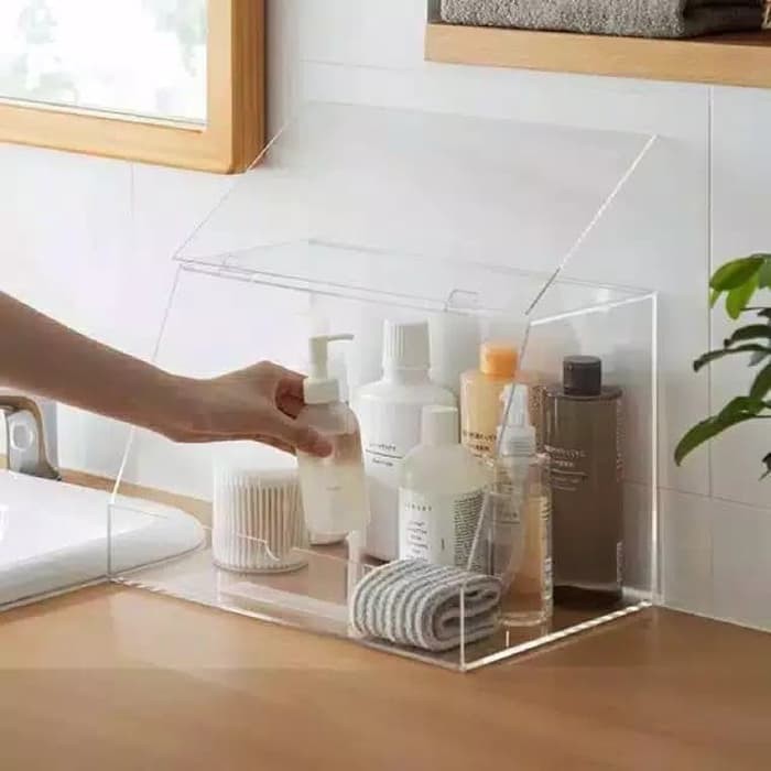 acrylic box makeup organizer, akrilik box skincare