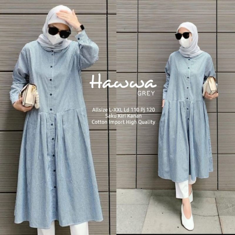 HAWWA TUNIK BAJU ATASAN WANITA BUSUI LD110 PJ120