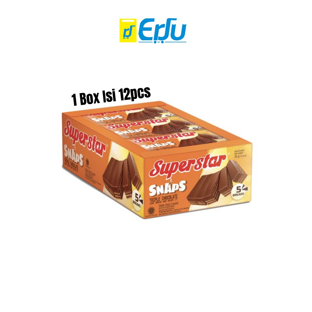 

Superstar SNAPS Triple Chocolate Wafer - Box