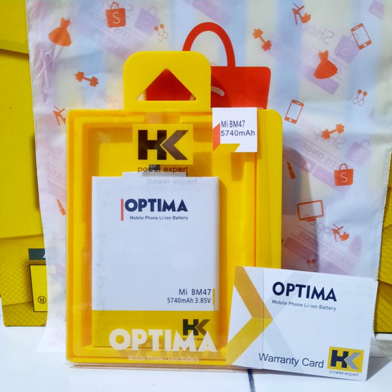 Batre battery baterai double power Xiaomi BM47 bm 47 /  Redmi 3 / Redmi 4X hk optima