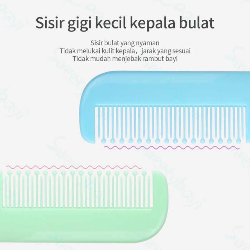 SISIR BAYI SNI SISIR LEMBUT RECOMMEND SUPER CANTIK GRATIS ONGKIR (Sisir mini bayi)