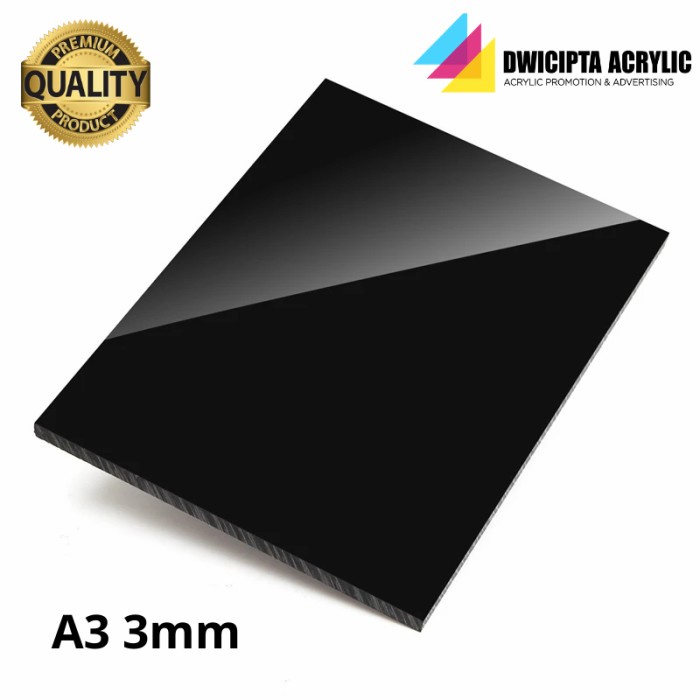 

Grosir acrylic lembaran 3mm Hitam