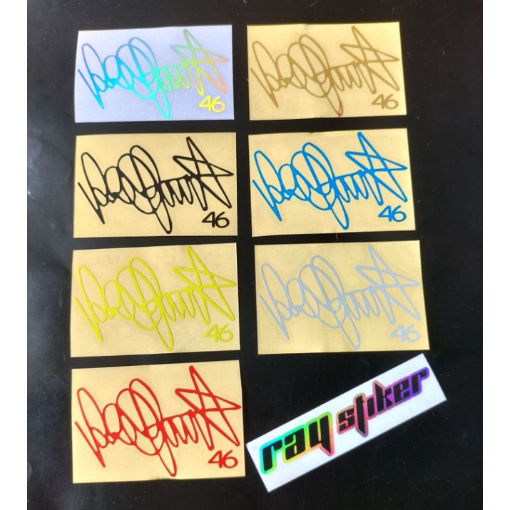 STIKER CUTTING TANDATANGAN ROSSI 46