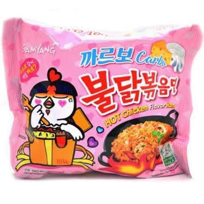 

TERMURAH Spesial Lebaran Makanan Korea Oppa Pasta Mie Logo HALAL Samyang Ramen CARBONARA Carbo Pink