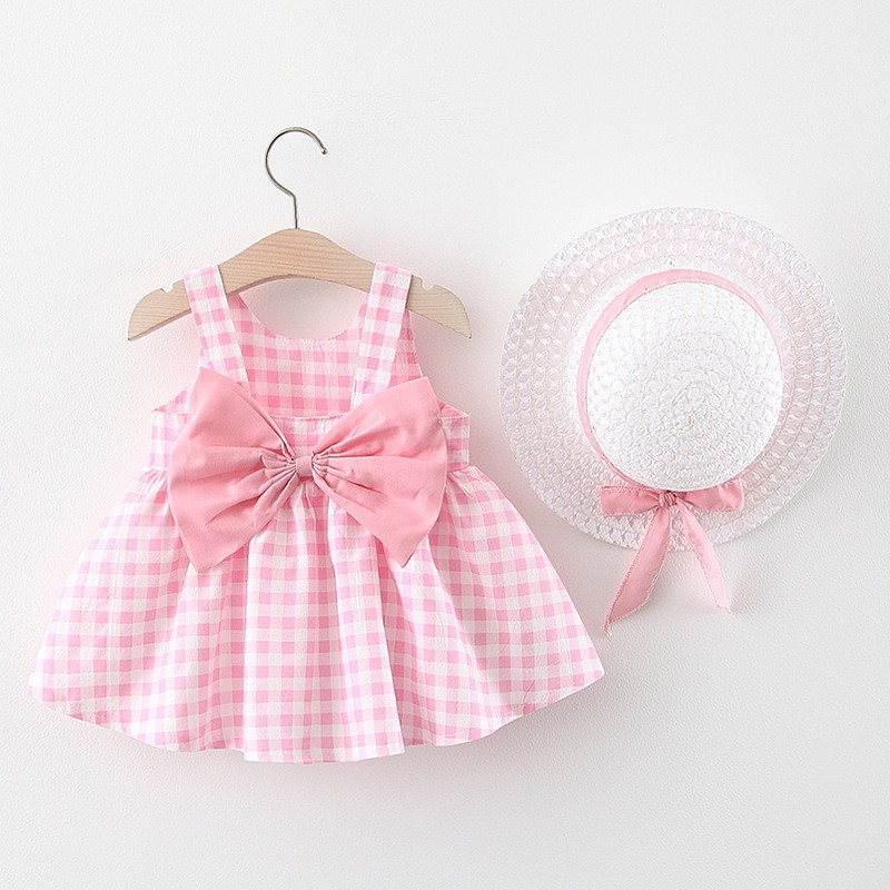 Setelan Dress Anak / Bayi Cewek Motif Floral Material Katun 100% Import Gaun Casual-Motif 1