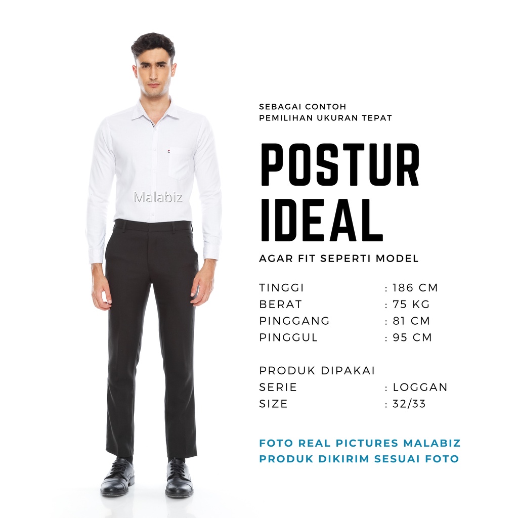 Bastille Celana Formal Hitam Melar Anti Kusut || Bastille Celana Formal Hitam Melar Tidak Kusut