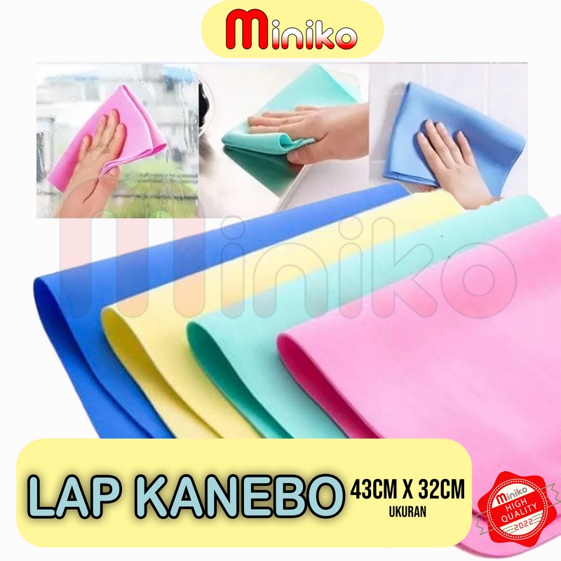 Kain Lap Kanebo Serat JUMBO 43cm x 32cm x 0.2mm - Kanebo Random Warna - Tanpa Tempat