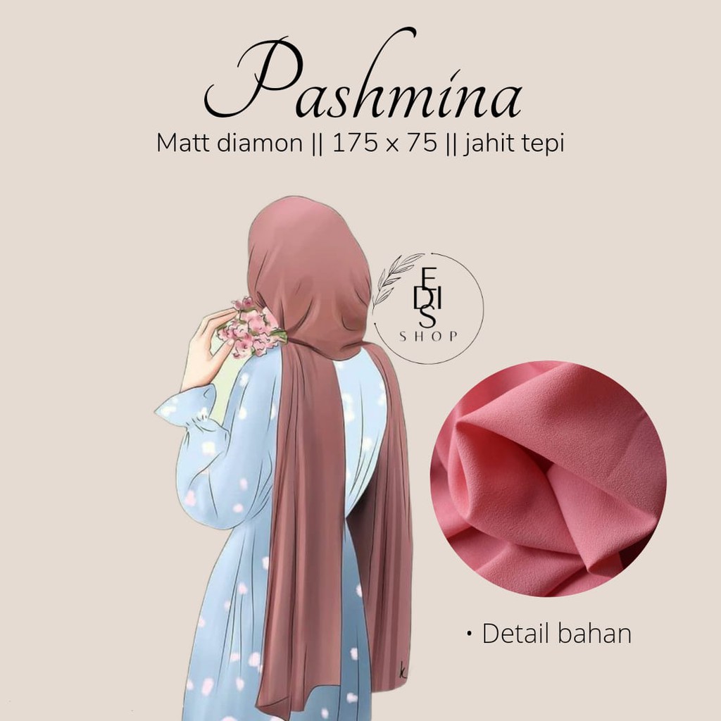 Hijab Pashmina premium / Sabyan Diamond Italiano ( 175x75 )