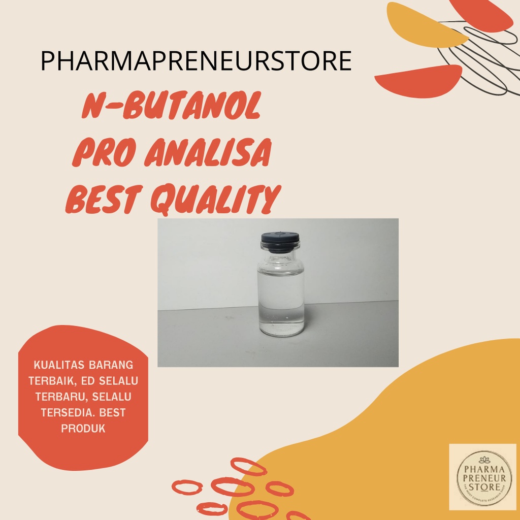 N-Butanol / 1-Butanol pro analisa 50 dan 100ml best quality