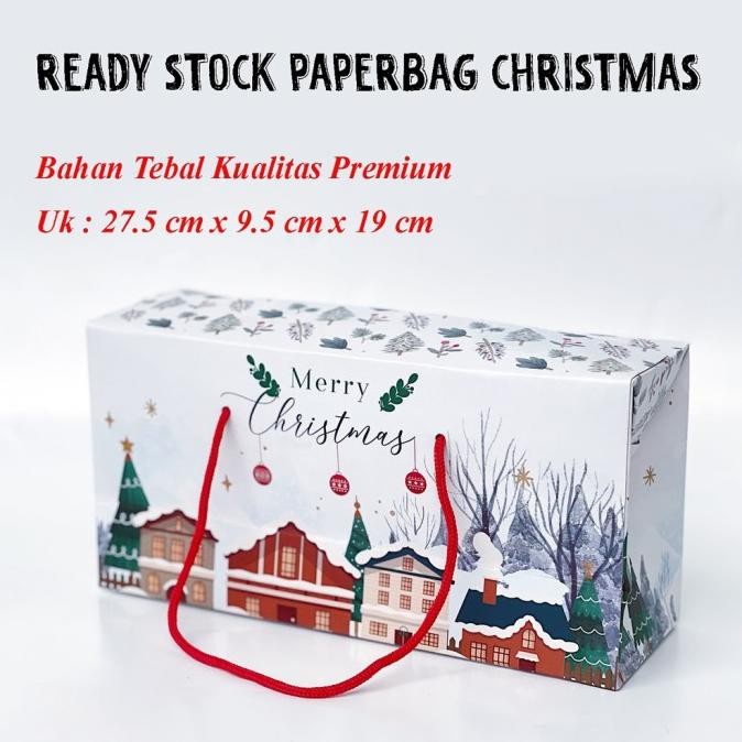 

(TERLARIS) PROMO PAPERBAG KANTUNG BOX PACKAGING NATAL PAPER BAG TOPLES JAR