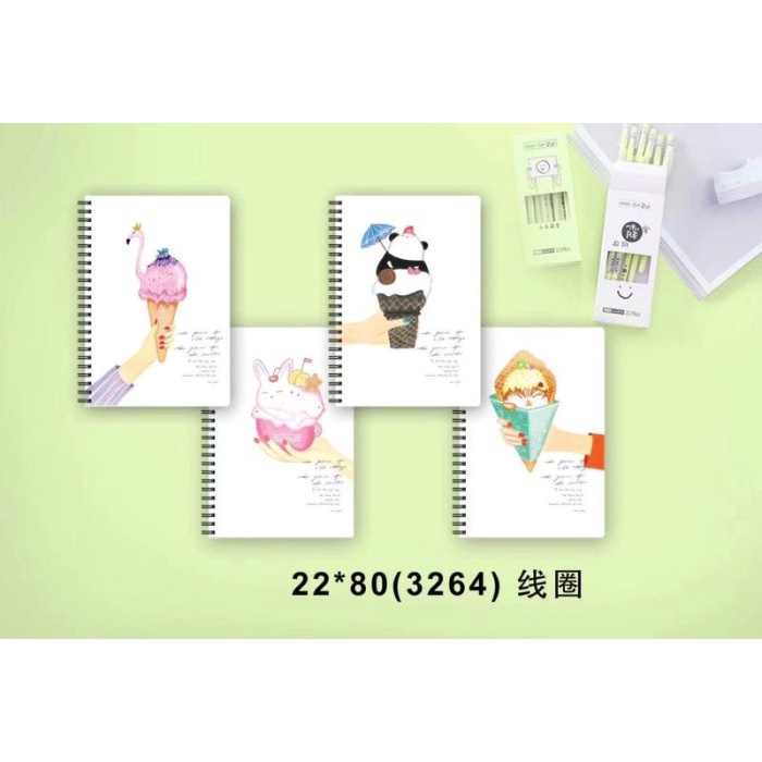 

JQ-NB-3264 Agenda/Diary Notebook Ice Cream (pcs)