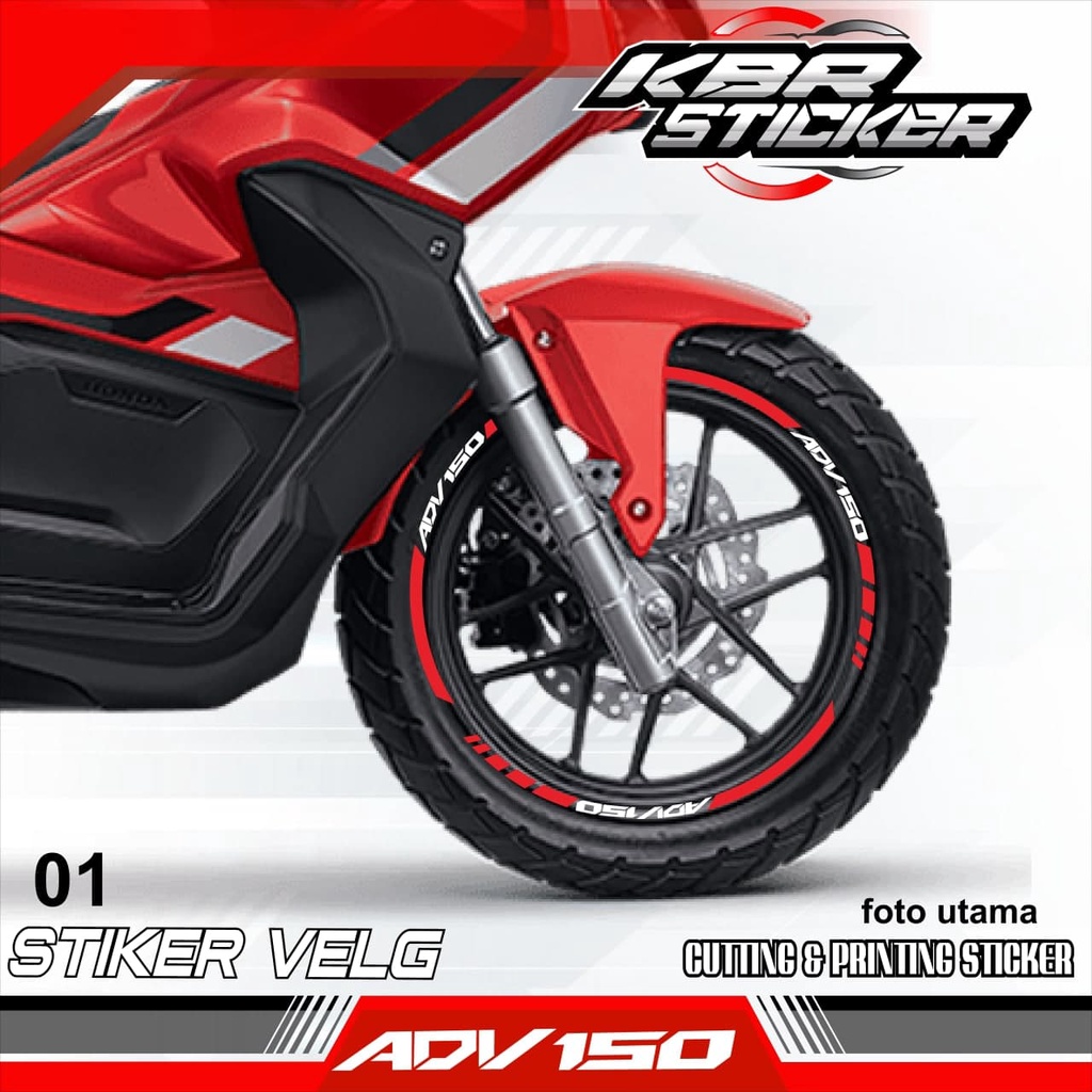 (COD) CUTTING STICKER VELG ADV 150 - CUTTING VELG MOTOR ADV 150.01