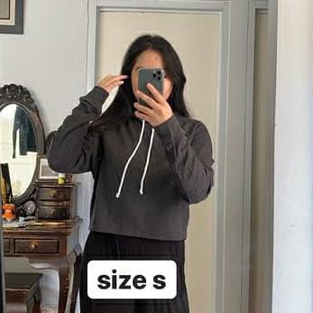 Produk Terbaru H&M Crop Hoodie Divided Original - Grey